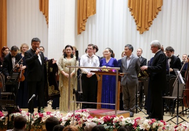 Фото с авторского вечера композитора, члена Союза Композиторов Казахстана Хабибуллы Сетекова 3 февраля 2019 года