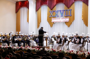 Закрытие XXVIII концертного сезона академического оркестра казахских народных инструментов им. Таттимбета