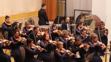  14 апреля 2018 г. в концертном зале "Шалкыма" состоялся концерт симфонического оркестра 